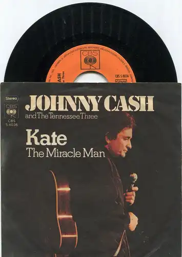 Single Johnny Cash: Kate (CBS S 8036) D 1972