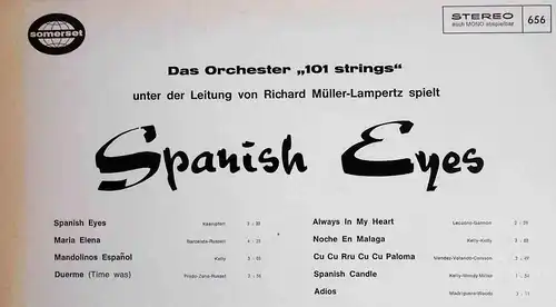 LP 101 Strings Richard Müller-Lampertz: Spanish Eyes (Somerset 656) D