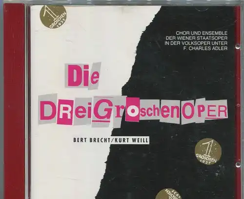 CD Dreigroschenoper - Wiener Volksoper - Helge Rosvaenge Liane Augustin (Amadeo)