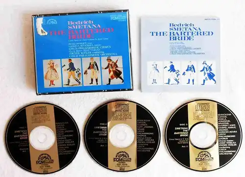 3CD Smetana: The Barthered Bride (Supraphon PCM) Japan 1982 Peter Dvorsky