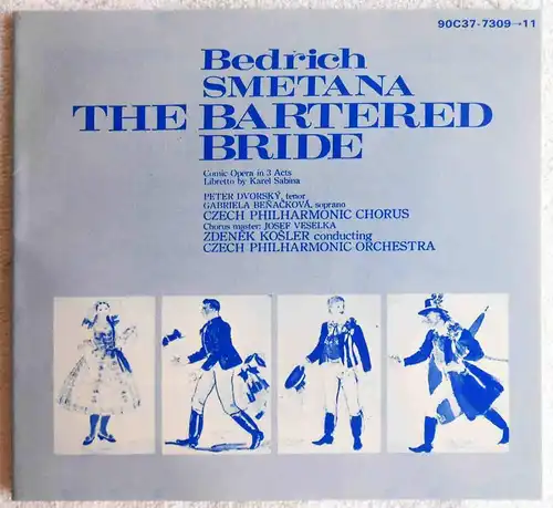 3CD Smetana: The Barthered Bride (Supraphon PCM) Japan 1982 Peter Dvorsky