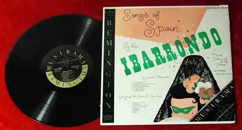 LP Lydia Ibarrondo: Songs of Spain (Musirama R-199-139) US 1953