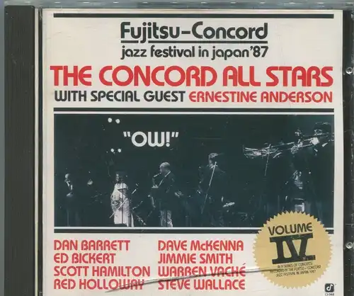 CD Concord All Stars: Ow! feat Ernestine Anderson - Fujitsu Jazz Festival 87