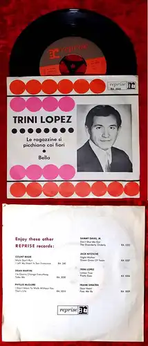 Single Trini Lopez: Le Ragazzine si Picchiano coi fiori (Reprise RA 3035) D 1963