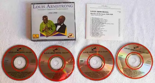 4CD Box Louis Armstrong: Satchmo´s Immortal Performances 1926 - 1956 (1991)