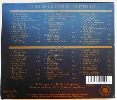 2CD Set An Anthology Of Big Band Swing 1930 - 1955 (MCA) 1993