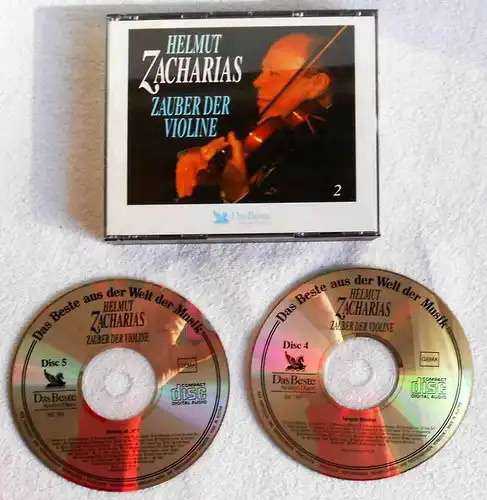 2CD Box Helmut Zacharias: Zauber der Violne 4 & 5 (Das Beste) 1993