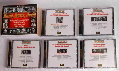 10CD Box Musik, Musik, Musik - Deutsche Spielfilmhits der 30er & 40er Jahre -