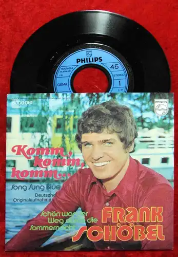 Single Frank Schöbel: Komm, komm, komm (Philips 6000 061) D 1972