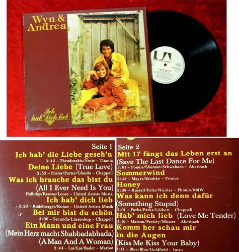 LP Wyn & Andrea: Ich hab Dich lieb (United Artists UAS 29 954 OT) D 1976