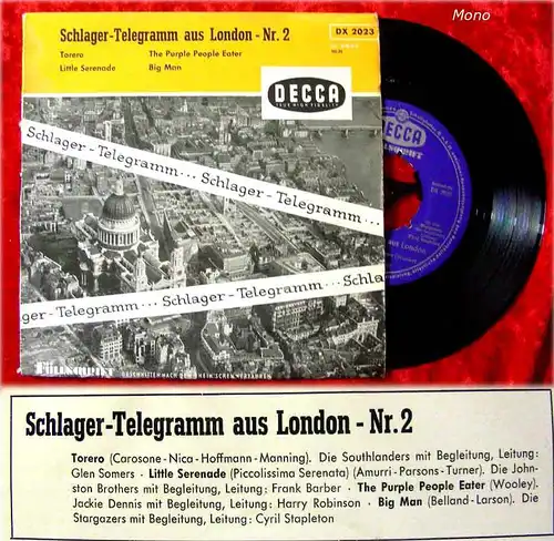 EP Schlager Telegramm aus London Nr. 2 /Decca)