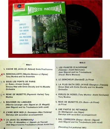 LP Darcelys Emil Decotty Tony Murena Jo Privat Musette