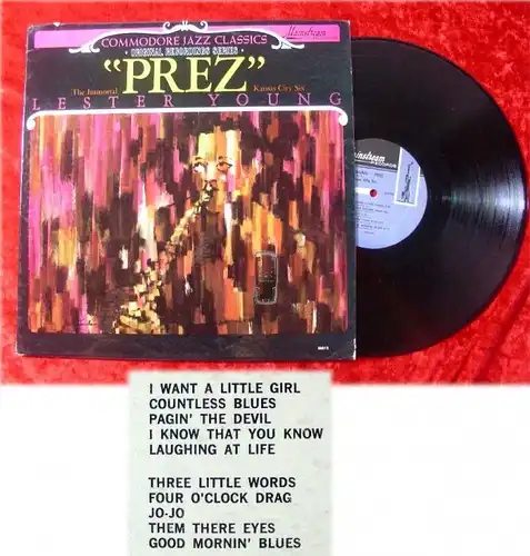 LP Lester Young: The Immortal Prez Kansas City Six