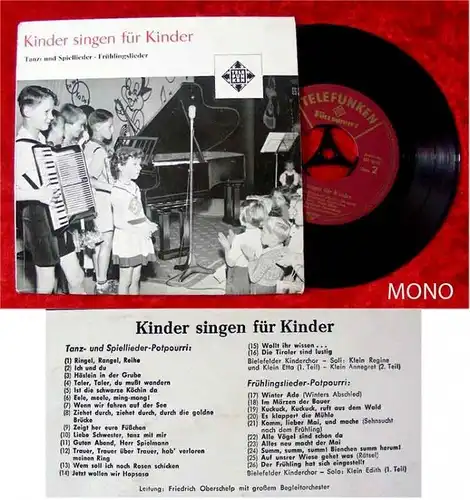 EP Kinder singen für Kinder Tanz- und Spiellieder Frühl