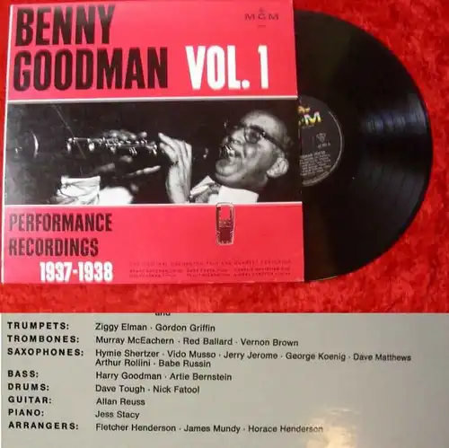 LP Benny Goodman: Performance Recordings 1937 - 1938 /1