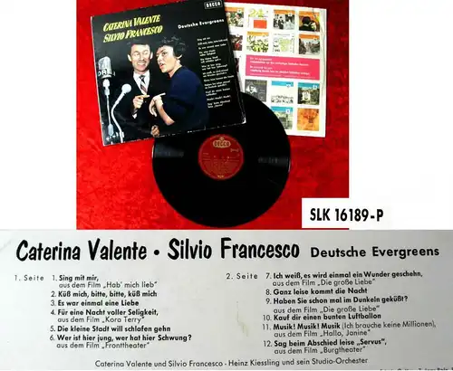 LP Caterina Valente & Silvio Francesco: Deutsche Evergreens (Decca SLK 16 189-P)