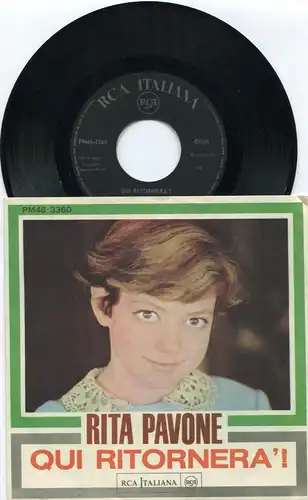 Single Rita Pavone: Qui Ritornera (RCA Italiana 45 3360) Italy