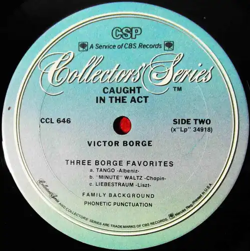 LP Victor Borge: Caught in the Act (Columbia CL 646) US 1973