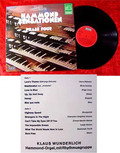 LP Klaus Wunderlich: Hammond Sensationen in Phase Four (Decca SLK 16 848) D