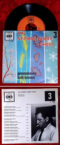 Single Norman Luboff Choir: (3) Greensleeves / Loch Lomond  (CBS 1.142) NL