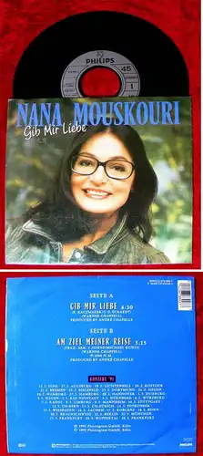 Single Nana Mouskouri: Gib Mir Liebe (Philips 878 890-7) D 1991