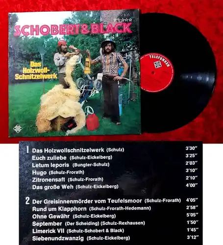 LP Schobert & Black: Das Holzwoll-Schnitzelwerk (Telefunken SLE 14 681 P) D 1972