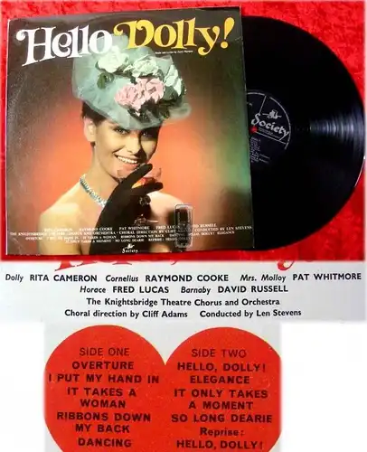 LP Hello Dolly! with Rita Cameron Raymond Cooke 1965