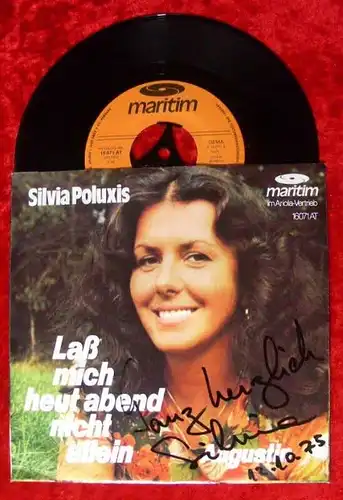 Single Silvia Poluxis Laß mich heut abend nicht allein