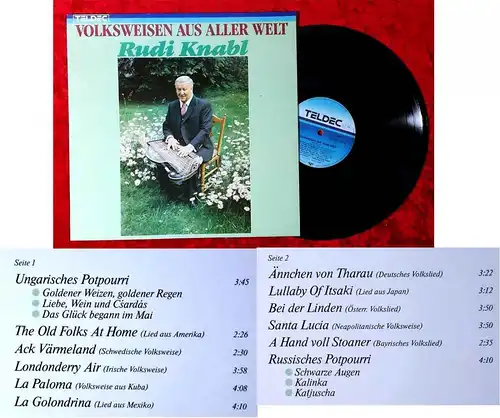 LP Rudi Knabl: Volksweisen aus aller Welt (Teldec 626204 AF) D 1985