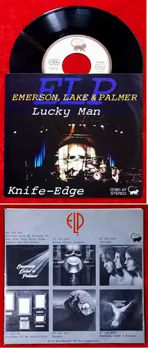 Single Emerson Lake & Palmer: Lucky Man (Manticore 13 961 AT) D