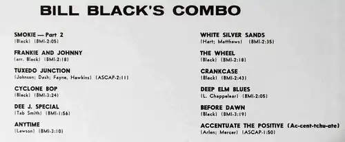 LP Bill Black´s Combo: Saxy Jazz (Hi SHL 32002) US