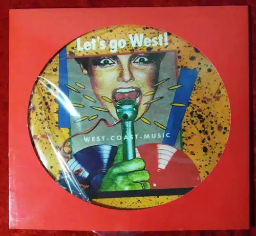 LP Picture Disc Let´s Go West West Coast Music (Polydor 827 489-1) D 1985