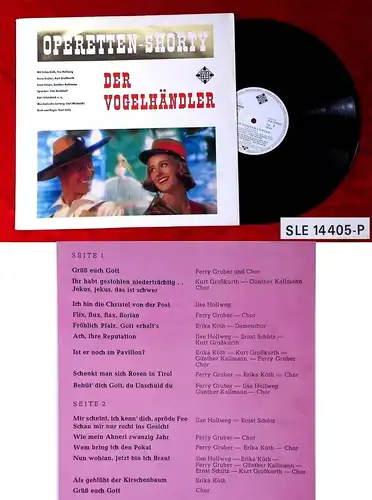 LP Operetten-Shorty: Der Vogelhändler (Telefunken SLE 14 405-P) D Promo