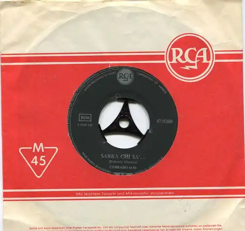 Single Corrado El 93: Sarra Chi Sa... (RCA 47-9260) D Musterplatte