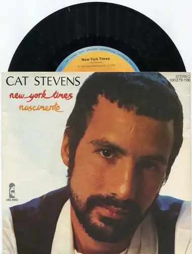 Single Cat Stevens: New York Times (Island 100 279-100) D 