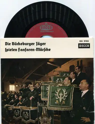 EP Bückeburger Jänger spielen Fanfaren Märsche (Decca DX 2123) D