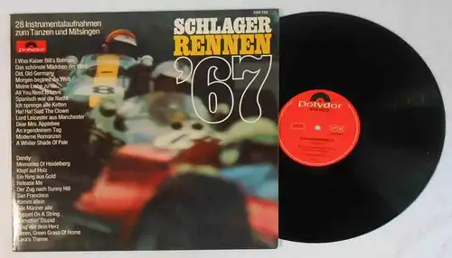 LP Pete Danby: Schlager Rennen ´67 (Polydor 249 186) D 1967