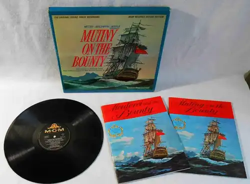 LP Box Mutiny On The Bounty (MGM 009 011) w/ 2 Souvenir Books (D)