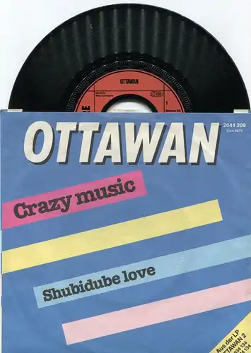 Single Ottawan: Crazy Music (Carrere 2044 209) D 1981