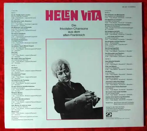 2LP Helen Vita: Die frivolsten Chansons aus dem alten Frankreich /Marcato 66 223