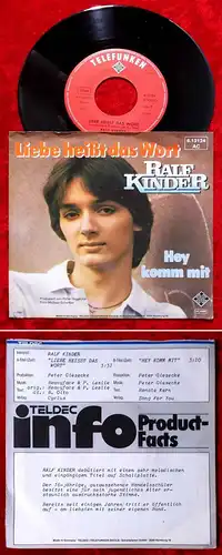 Single Ralf Kinder: Liebe heißt das Wort (Telefunken 613124 AC) D 1981