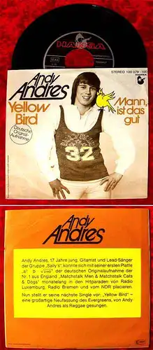 Single Andy Andres: Yellow Bird (Deutsche Originalaufnahme) Hansa 100 079-100