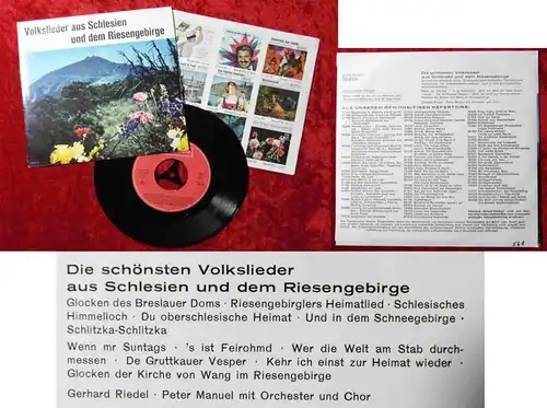 EP Gerhard Riedel / Peter Manuel: Volkslieder aus Schlesien & dem Riesengebirge