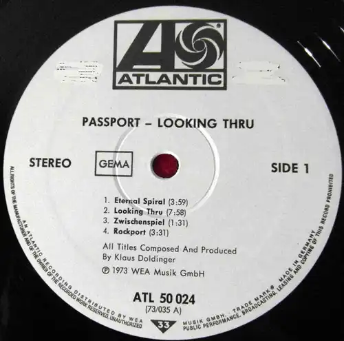 LP Passport: Looking Thru (Atlantic ATL 50 024) D 1973 Promo