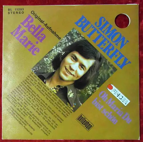 Single Simon Butterfly: Bella Marie (Finger BL 11293) D 1974