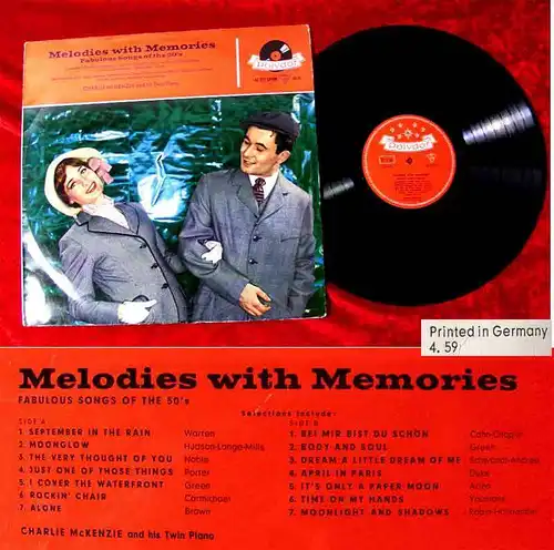 LP Charlie McKenzie & Twin Piano: Melodies with Memories (Polydor 46 301) D 1959