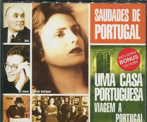 CD & CD-Rom Saudades de Portugal (EMI) 2001 feat Amalia Rodrigues Rui Veloso....