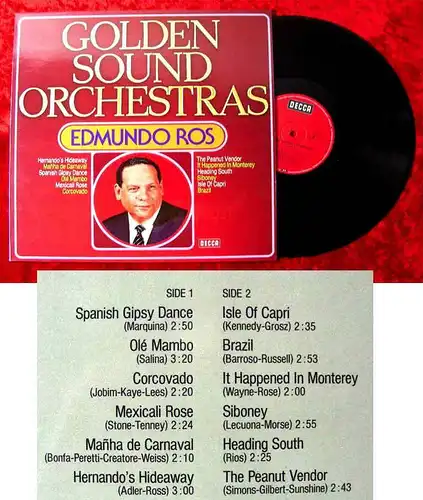 LP Edmundo Ros: Golden Sound Orchestras (Decca 622 518) D 1976
