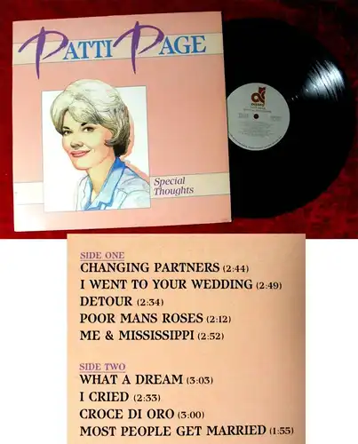 LP Patti Page: Special Thoughts (Accord SN 7206) US 1982