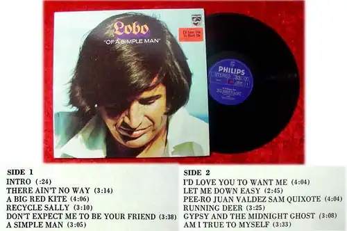 LP Lobo Of a simple Man incl I´d love you to want me